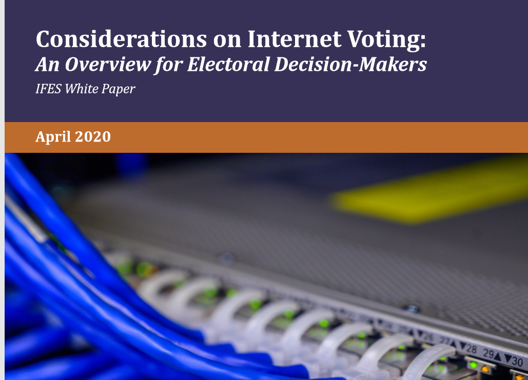 Размислувања за гласање преку интернет : Преглед за носители на одлуки во доменот на избори